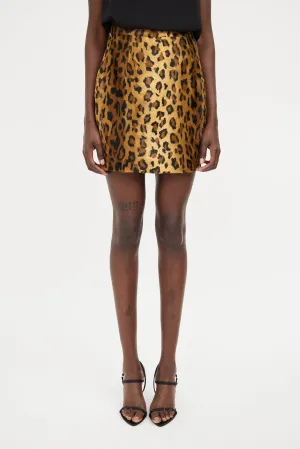 Brown & Black Printed Eiko Skirt