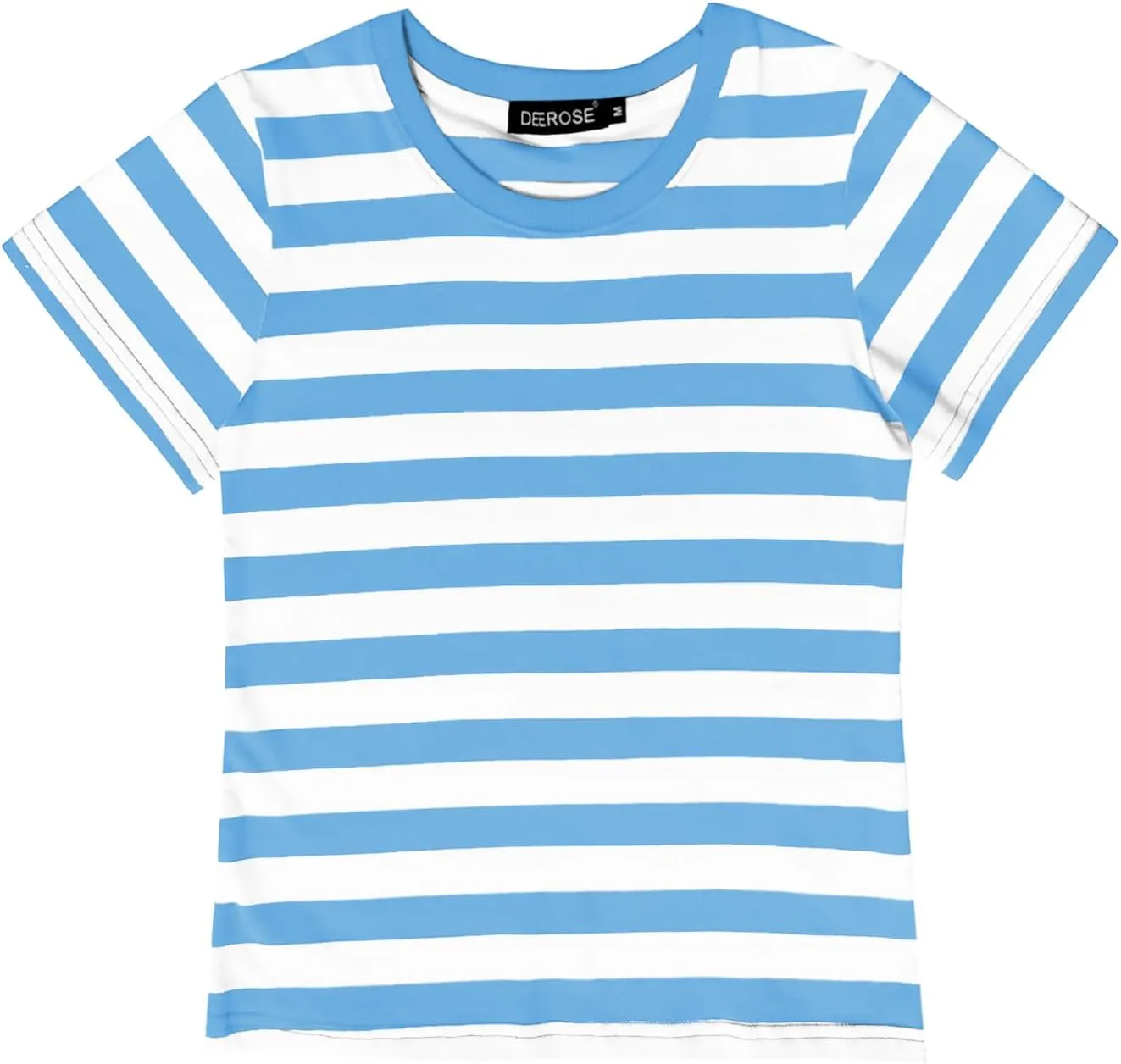 Deerose Kids Striped Shirts Short Sleeve Boy Girls July 4th Patriotic Tee Top 3-14 Years