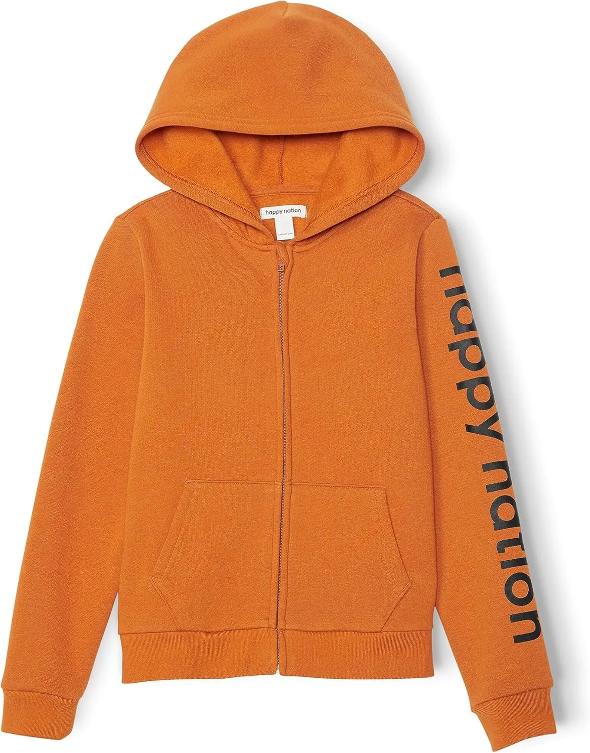Happy Nation Girls Fleece Full Zip Hoodie Sweatshirt