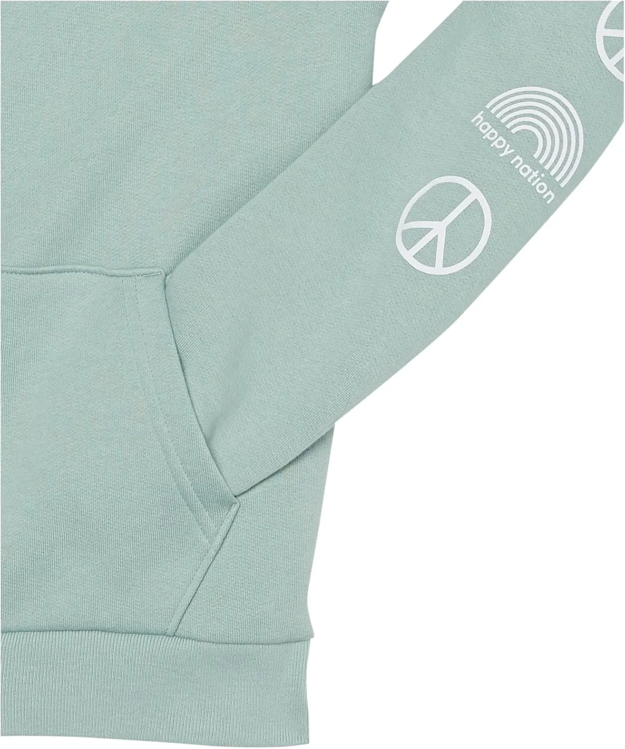 Happy Nation Girls Fleece Full Zip Hoodie Sweatshirt