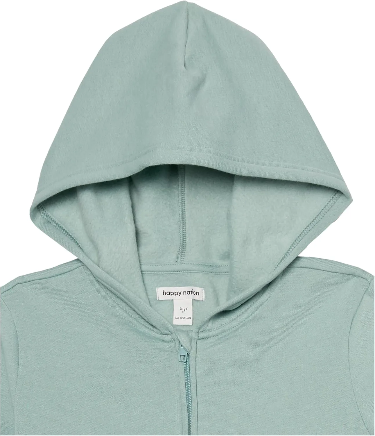 Happy Nation Girls Fleece Full Zip Hoodie Sweatshirt