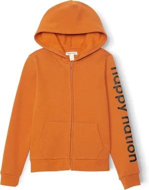 Happy Nation Girls Fleece Full Zip Hoodie Sweatshirt