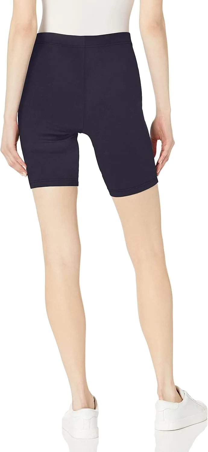 HUE Women's High Waist Blackout Cotton Bike Shorts