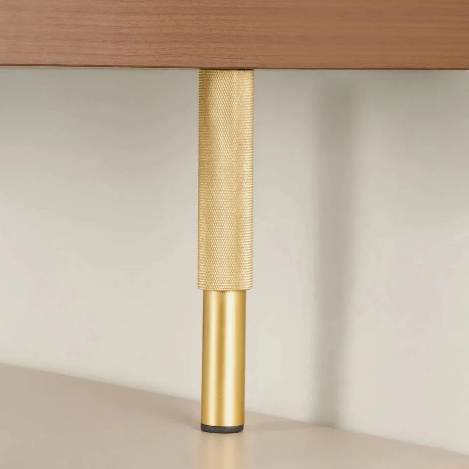 LACIE / Solid Knurled Brass Furniture Feet