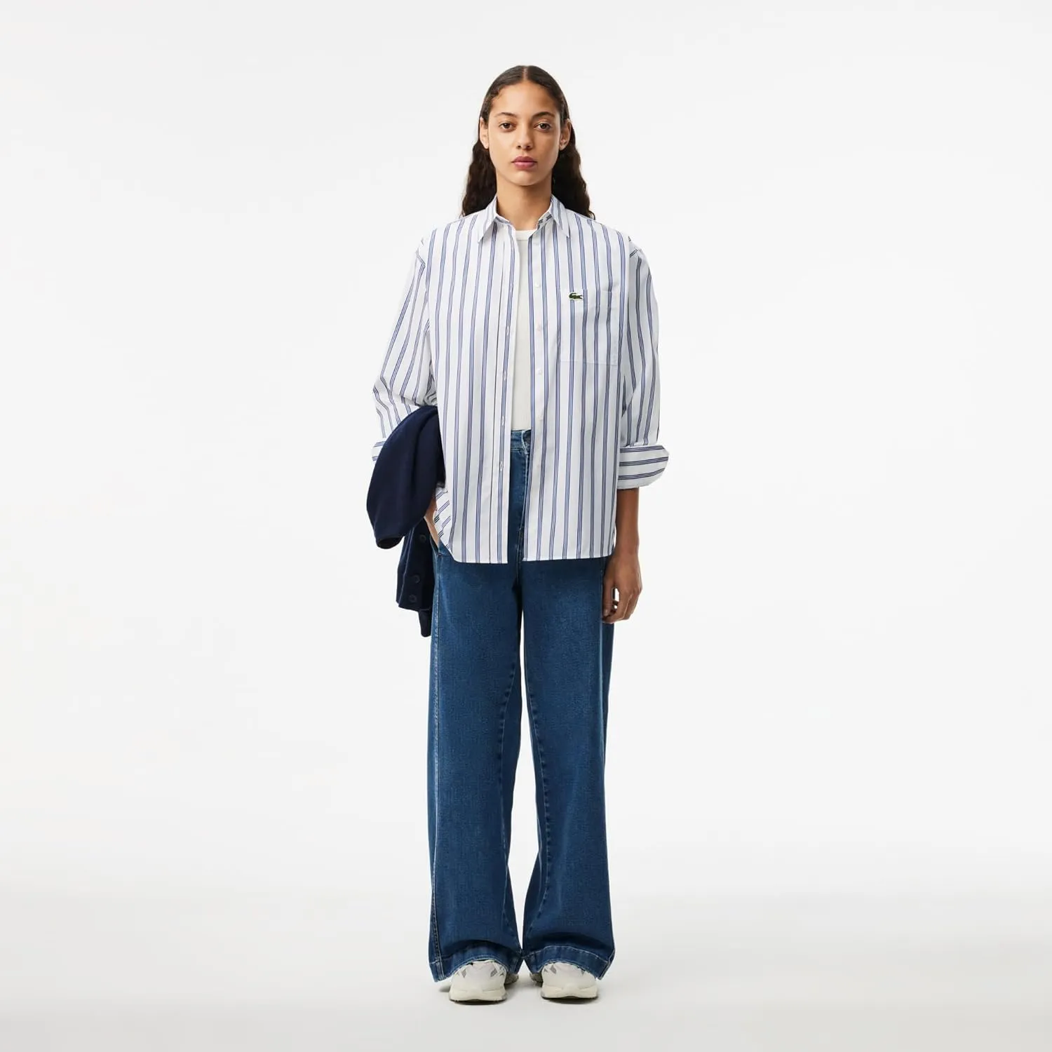 Lacoste Women's Oversize Cotton Poplin Shirt