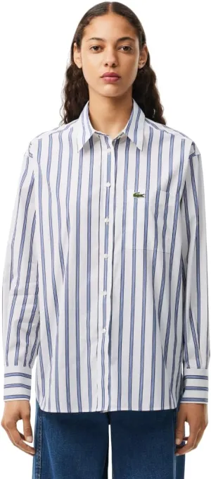 Lacoste Women's Oversize Cotton Poplin Shirt