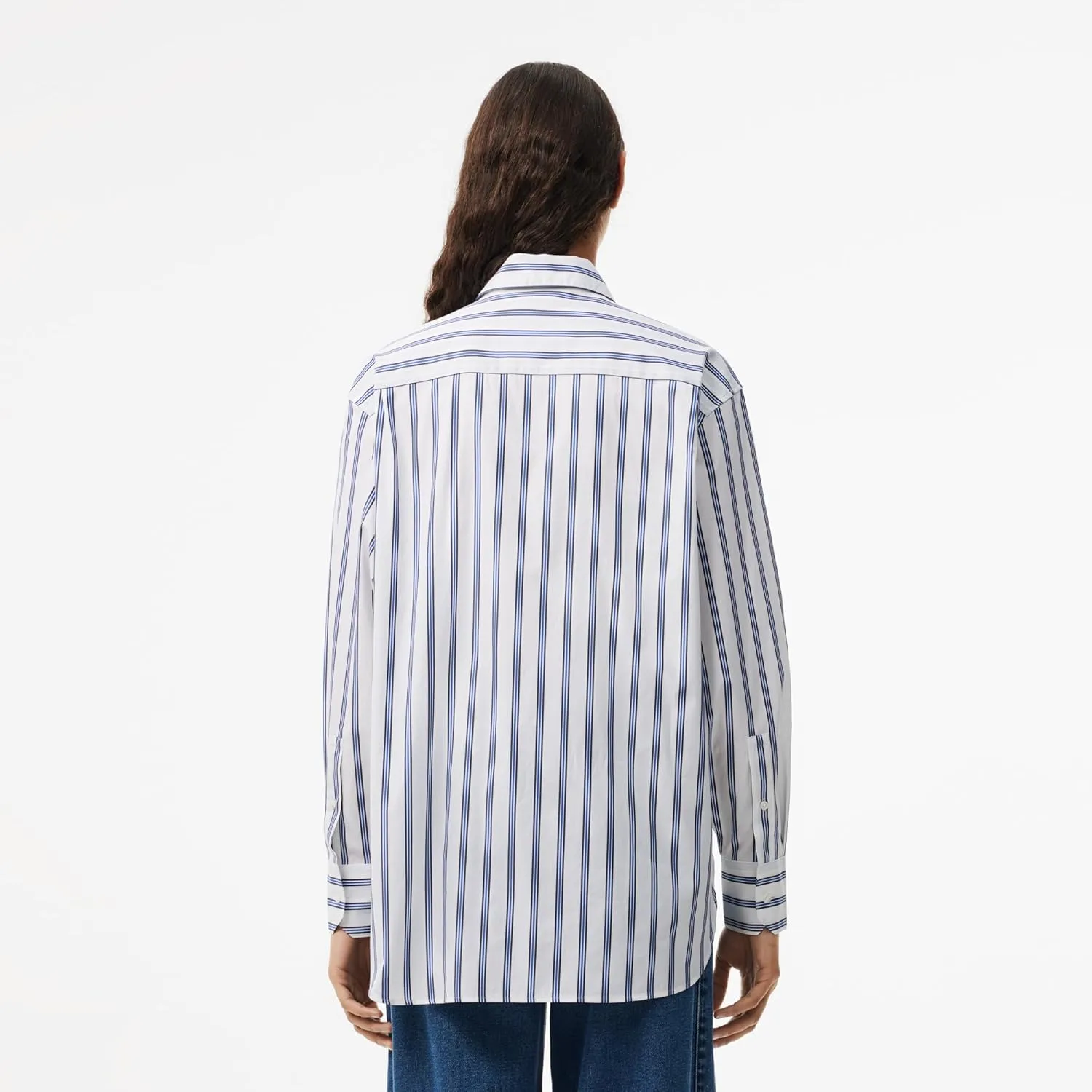 Lacoste Women's Oversize Cotton Poplin Shirt