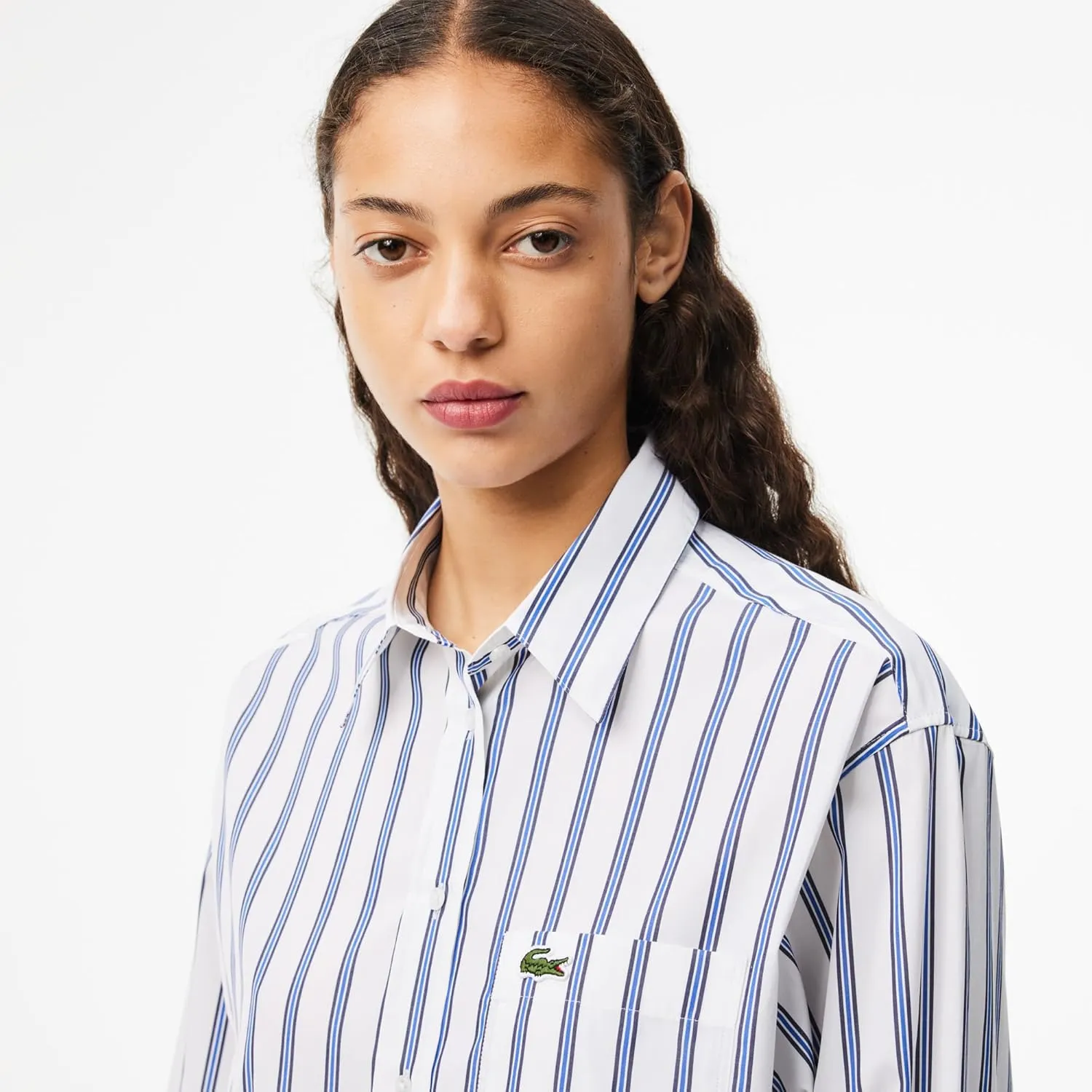 Lacoste Women's Oversize Cotton Poplin Shirt